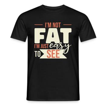 Ich bin einfach leicht zu sehen - Männer T-Shirt - Schwarz - Vorne - AI Model Male 178 light (178cm)