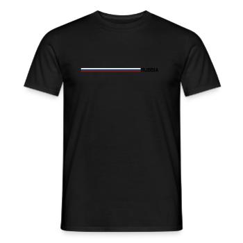 Russia - Männer T-Shirt - Schwarz - Vorne - AI Model Male 178 light (178cm)
