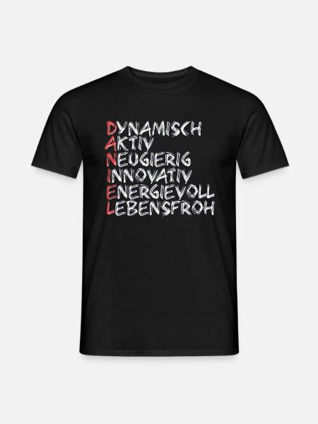 Daniel - Männer T-Shirt - Schwarz