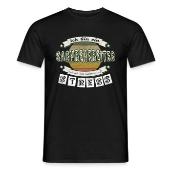 Sachbearbeiter - Männer T-Shirt - Schwarz - Vorne - AI Model Male 178 light (178cm)