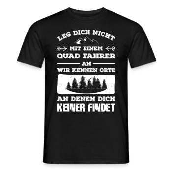 Quad - Männer T-Shirt - Schwarz - Vorne - AI Model Male 178 light (178cm)