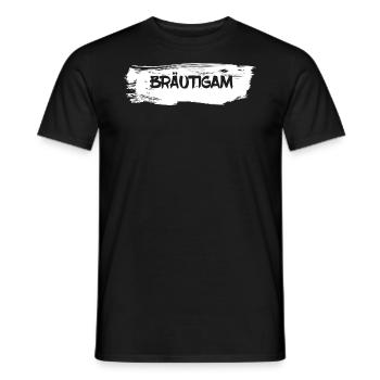Groom team bachelor party - Men's T-Shirt - black - Front - AI Model Male 178 light (178cm)