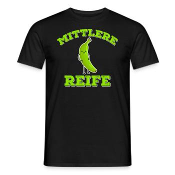 Intermediate mature secondary school graduation - Men's T-Shirt - black - Front - AI Model Male 178 light (178cm)