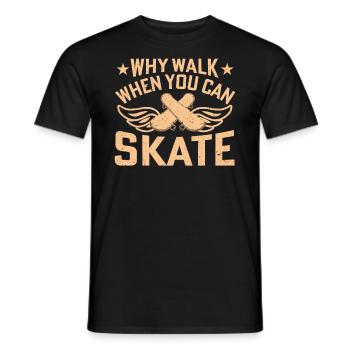 Skate Board Skater Skate Skater Design - Men's T-Shirt - black - Front - AI Model Male 178 light (178cm)