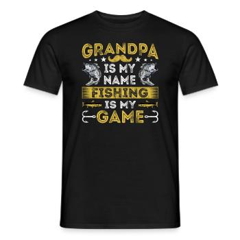 Grandfather Grandfather Paw Grandfather Grandmother - Men's T-Shirt - black - Front - AI Model Male 178 light (178cm)