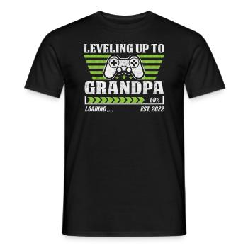 Grandpa Grandfather Paw Granddaddy Grandma Grandpa - Men's T-Shirt - black - Front - AI Model Male 178 light (178cm)