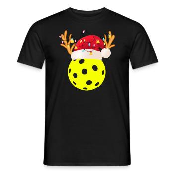 Joueur de pickleball de Noël Sport Paddleball - T-shirt homme - noir - Devant - AI Model Male 178 light (178cm)