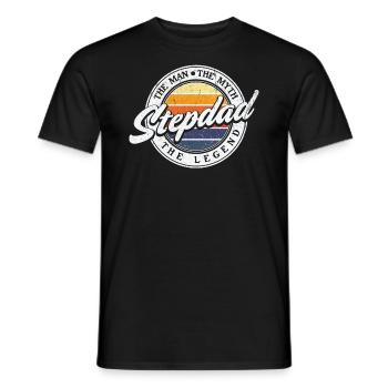 Stiefvater Stiefvater Stiefvater - Männer T-Shirt - Schwarz - Vorne - AI Model Male 178 light (178cm)