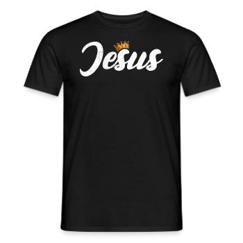 Conception de la foi de Jésus pour les chrétiens - T-shirt homme - noir - Devant - AI Model Male 178 light (178cm)