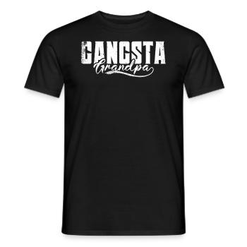 Gangsta Grandpa Design for a Grandpa - Men's T-Shirt - black - Front - AI Model Male 178 light (178cm)