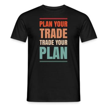 Vaincre la conception du trading de marché pour les traders ou - T-shirt homme - noir - Devant - AI Model Male 178 light (178cm)