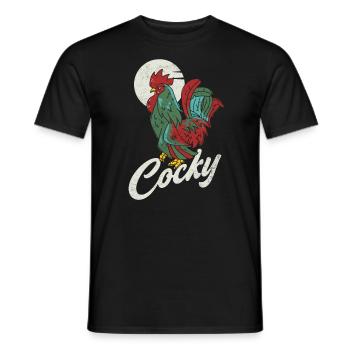 Hochnäsiges Hahn-design Für Hühnerliebhaber - Männer T-Shirt - Schwarz - Vorne - AI Model Male 178 light (178cm)