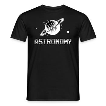 Astronomy - Men's T-Shirt - black - Front - AI Model Male 178 light (178cm)