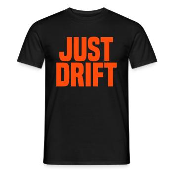 Just Drift - Männer T-Shirt - Schwarz - Vorne - AI Model Male 178 light (178cm)