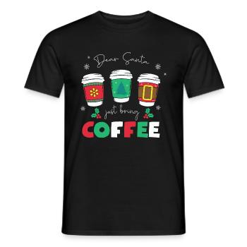 Cadeaux de Noël Noël - T-shirt homme - noir - Devant - AI Model Male 178 light (178cm)