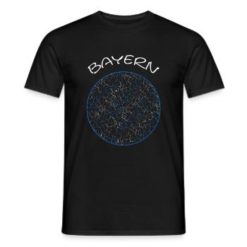 Bayern Bavaria retro - Männer T-Shirt - Schwarz - Vorne - AI Model Male 178 light (178cm)