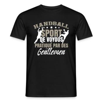 Sport De Voyous Pratiqué Par Des Gentlemen - T-shirt homme - noir - Devant - AI Model Male 178 light (178cm)