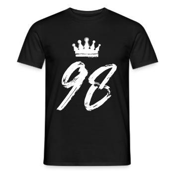 98 Couronne numérique - T-shirt homme - noir - Devant - AI Model Male 178 light (178cm)