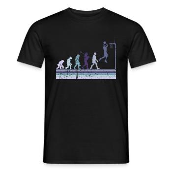 Basketball Sports Evolution for BBall Lovers Dunk - Men's T-Shirt - black - Front - AI Model Male 178 light (178cm)