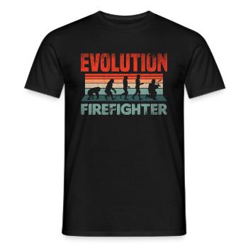 Évolution du golf du singe au golf masculin - T-shirt homme - noir - Devant - AI Model Male 178 light (178cm)