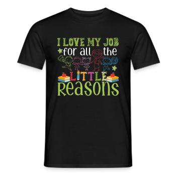 Enseignante en garderie de maternelle - T-shirt homme - noir - Devant - AI Model Male 178 light (178cm)