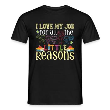 Enseignante en garderie Maternelle - T-shirt homme - noir - Devant - AI Model Male 178 light (178cm)