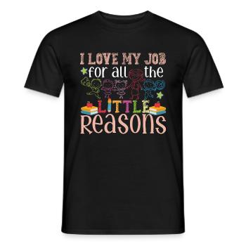 Enseignante en garderie - T-shirt homme - noir - Devant - AI Model Male 178 light (178cm)