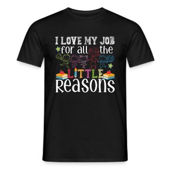 Cute Teaching Apparel - Men's T-Shirt - black - Front - AI Model Male 178 light (178cm)