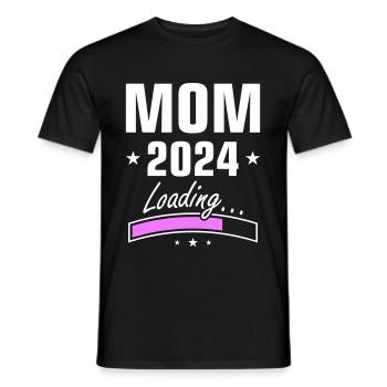 Mama 2024 Loading Mom - Männer T-Shirt - Schwarz - Vorne - AI Model Male 178 light (178cm)