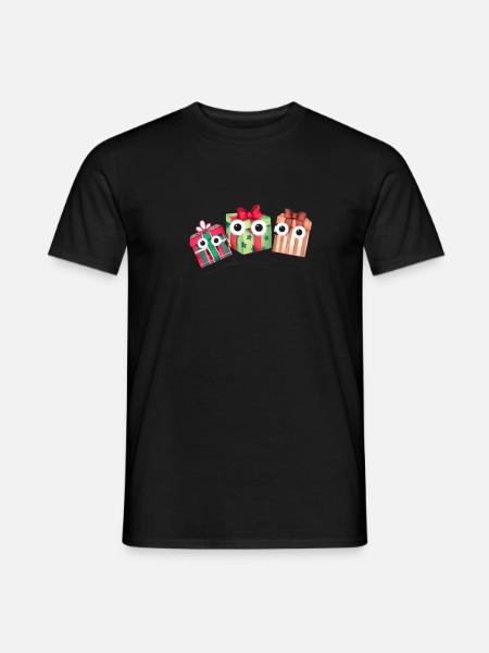 Geschenke,Familie, Weihnachten, geschenk - Männer T-Shirt - Schwarz