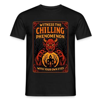 Dämonen Horror Illustration - Männer T-Shirt - Schwarz - Vorne - AI Model Male 178 light (178cm)