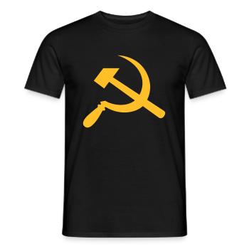 Hammer und Sichel - Männer T-Shirt - Schwarz - Vorne - AI Model Male 178 light (178cm)