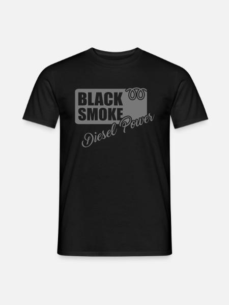 black smoke black - Männer T-Shirt - Schwarz