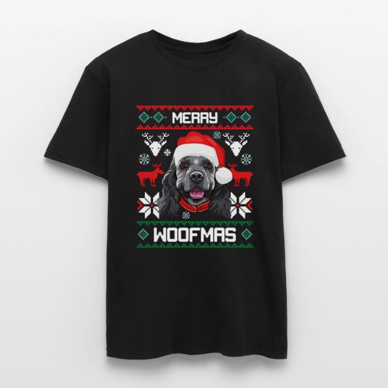 Pull moche de chien de cocker de chien de merde Woofma T-shirt homme