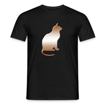Chats, cadeau, dame chat fou, chat - T-shirt homme - noir - Devant - AI Model Male 178 light (178cm)