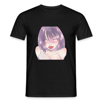 Anime Girl Japanese Aesthetic anime Otaku - Männer T-Shirt - Schwarz - Vorne - AI Model Male 178 light (178cm)