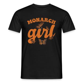 Monarch Girl - Men's T-Shirt - black - Front - AI Model Male 178 light (178cm)