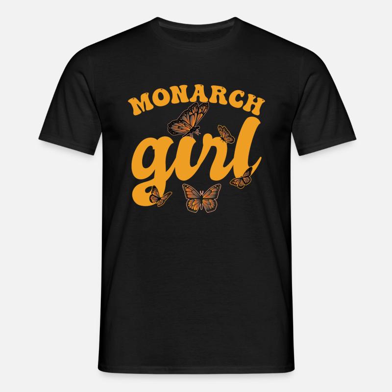 Monarch-Mädchen - Männer T-Shirt - Schwarz