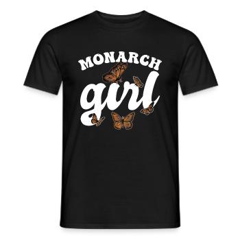 Monarch-Mädchen - Männer T-Shirt - Schwarz - Vorne - AI Model Male 178 light (178cm)