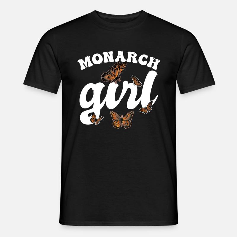 Monarch-Mädchen - Männer T-Shirt - Schwarz