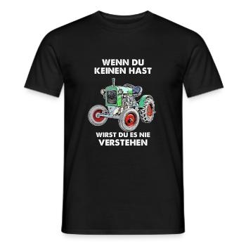Traktor Fan T-shirt - Männer T-Shirt - Schwarz - Vorne - AI Model Male 178 light (178cm)