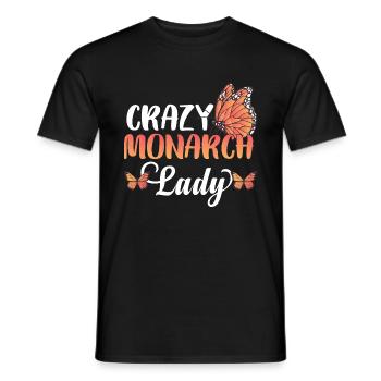 Crazy Monarch Lady - T-shirt homme - noir - Devant - AI Model Male 178 light (178cm)