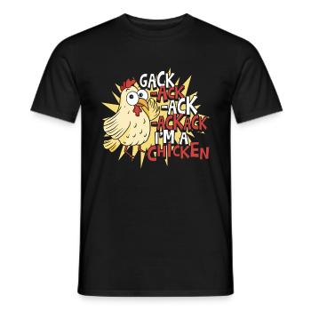 Je suis un poulet - T-shirt homme - noir - Devant - AI Model Male 178 light (178cm)