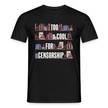 Trop cool pour la censure - T-shirt homme - noir - Devant - AI Model Male 178 light (178cm)