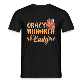 Crazy Monarch Lady - T-shirt homme - noir - Devant - AI Model Male 178 light (178cm)