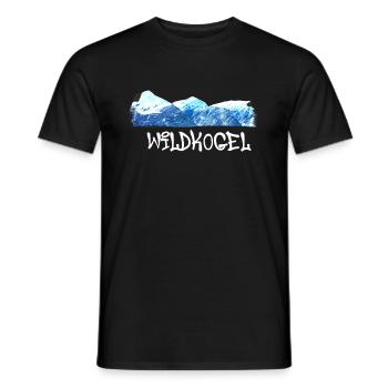Wildkogel,berg,berge,schweiz,skigebiet,ski - Männer T-Shirt - Schwarz - Vorne - AI Model Male 178 light (178cm)