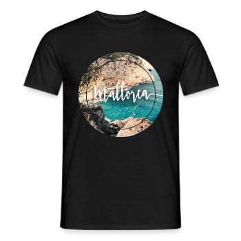 Mallorca - T-shirt homme - noir - Devant - AI Model Male 178 light (178cm)