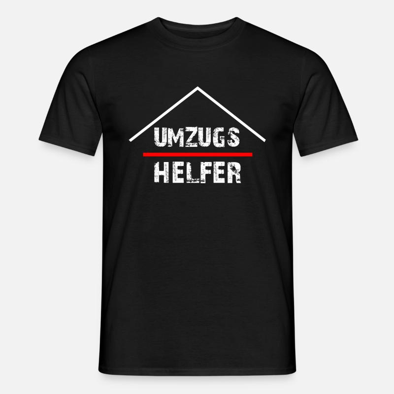 Umzugshelfer - Männer T-Shirt - Schwarz
