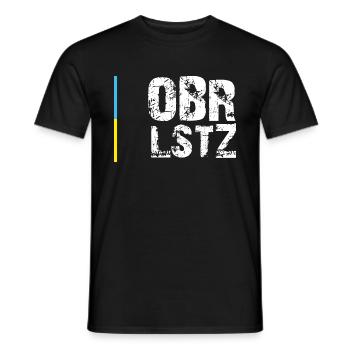 Oberlausitz - Männer T-Shirt - Schwarz - Vorne - AI Model Male 178 light (178cm)