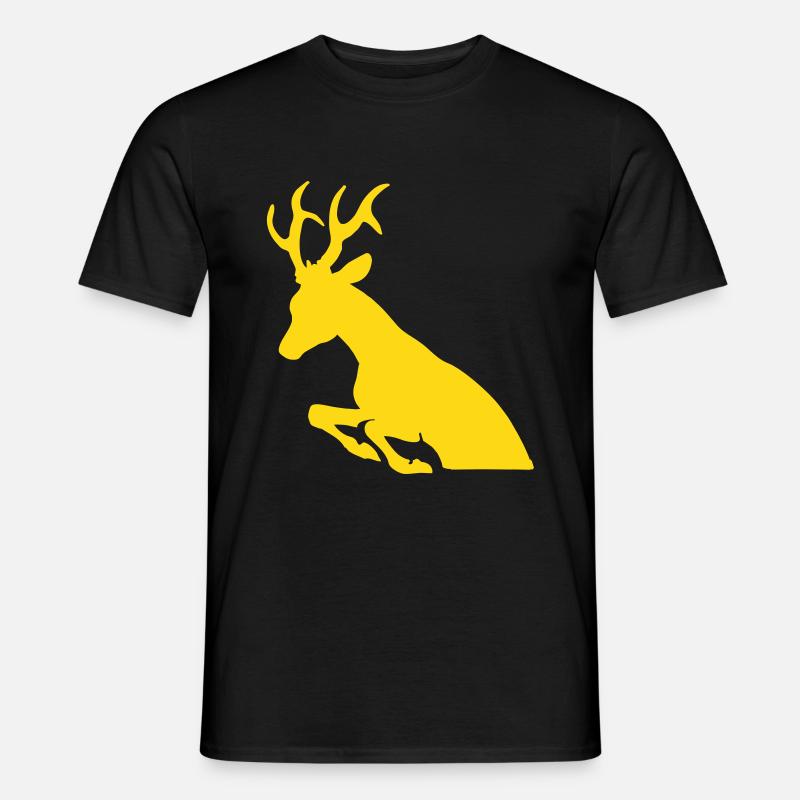 Rehbock - Männer T-Shirt - Schwarz